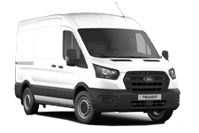 Van Hire Consett - White Ford Transit Medium Wheel Base - Van hire Consett